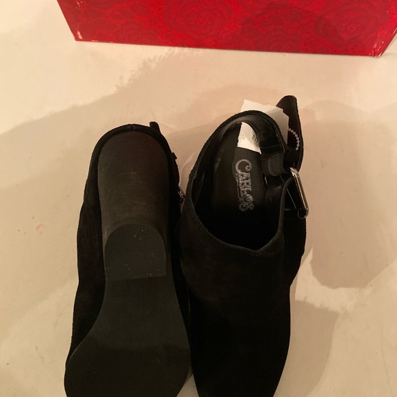 Carlos “Hawthorne” black suede ankle boots 7.5 - Picture 5 of 7